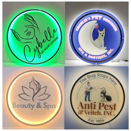 Custom LED Neon Sign - Personalized Name/Text/Logo Wall, - Dimmable Single-Color (No White/Cool-Tone) for Weddings, Parties, Home & Business - Vinyl Glow Bo with Your Branding (/Logo/Name), Business Sign, Signs For Business, Shop Sign, Business Neon Sign, Accent Wall, Beauty Salon Decor, Wall Logo For Business, Wall Sign For Business, Shop Signs, Business Signs, Salon Decorations For Business, Esthetician Marketing, Beauty Signs For Wall, Logo Signs For Wall, Business Signage