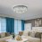 1 Luxury-Style Modern Crystal Round Ceiling Lamp - Three-color Variable Lighting - Suitable for Furniture Lighting Decoration in Living Rooms, Bedrooms, Dining Rooms and Other Places. This product does not come with wall switches or remote controls.