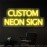 Custom Neon Sign, Personalized Text/Logo/Name/Number/Word, USB Dimmable RGB-Free Single-Color, Easy Installation Vinyl Wall Light