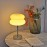 Elegant Murano Glass USB Table Lamp - Adjustable Brightness, Touch Control, Soft Glow for Cozy Atmosphere - Ideal for Bedside, Nightstand, Desk, Living Room, Bedroom & Home Office Decor - Available in White, Yellow, Orange