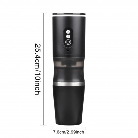 [Portable Smart Coffee Maker] Portable Smart Coffee Maker for Cars, Featuring Intelligent Grinding, Automatic Water Heating, Equipped with Heat Retention Capabilities, Ideal Gift for Wedding & Birthdays & Graduation