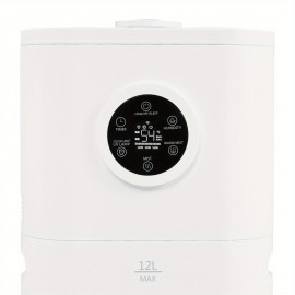 Large-capacity mist humidifier, smart humidifier, equipped with smart humidity control function (45-95%), adjustable cold mist/ warm mist and three mist levels, meeting the needs of different seasons and preferences, ideal for bedrooms, living rooms,