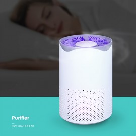 New air purifier with upgraded appearance, plug and play function, capable of absorbing odors and smoke, suitable for bedroom, living room and other scenarios