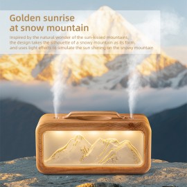 Simulated Snow Mountain Humidifier, USB Plug-in Air Fragrance Humidifier, Office Humidifier, Quiet Hydrating Aromatherapy Machine, Mini Fragrance Humidifier, Compact Design, Lightweight Humidifier, Portable Design, Sprayer, USB Humidifier, Suitable