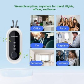 Personal Air Purifier, Travel Air Purifier Intelligent and Portable, can be Worn Anywhere in Travel, Airplanes, Offices, and Homes
