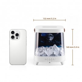 1pc New Humidifier Planet Aroma Diffuser with Colorful Gradient, Two Modes, Continuous/Intermittent Mist, Remote Control, Quiet and Compact, Three-Level Timer, Auto Shut-off, Portable Handle, Suitable for Home, Dorm, Office, Portable Mist Sprayer