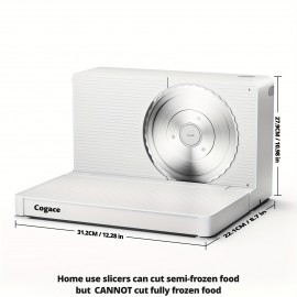 Foldable Meat Slicer, Electric Food Slicer with RSG 6.7