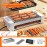 4-in-1 Multi-functional Sausage Grill, With Three-hand Dish And Silicone Oil Brush, Silicone Grill Holder, Non-stick Pan, Countertop, Adjustable Temperature, Detachable Panel, Easy To Clean, Suitable For Kitchens And Dormitories