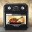 12L Large Capacity Full Automatic Visual Versatile Air Fryer Oven Oven 10-inch Pizza, Baked, Toast, Baked, Air-fried, Oil-free, Grilled Chicken, Cooking