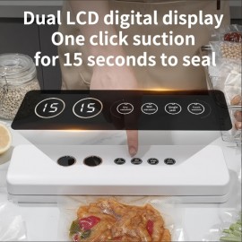 Portable Home Food Vacuum Sealer, Suitable for Both Dry And Wet Sealing, with Long Standby Time And Quick Sealing. It Features a Detachable Sealing Mechanism for Easy Cleaning And Storage.