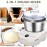 Electric Dough Maker With Ferment Function, White 1.32gal(5.2QT) Dough Mixer Machine With 304 Stainless Steel Bowl, Microcomputer Timing, Kitchen Stand Mixers, Household Flour Kneading Machine For Pizza Bread