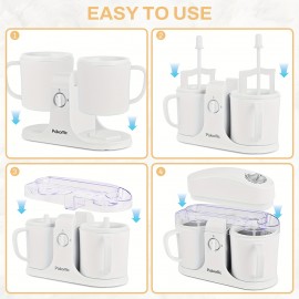 Home Ice Cream 1QT Perfect for Making Homemade Ice Cream, Smoothies And Frozen Yogurt, Detachable Design for Easy Cleaning, Party, Summer Essentials! Halloween And Christmas Gifts Suitable for Giving.