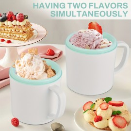 Home Ice Cream 1QT Perfect for Making Homemade Ice Cream, Smoothies And Frozen Yogurt, Detachable Design for Easy Cleaning, Party, Summer Essentials! Halloween And Christmas Gifts Suitable for Giving.