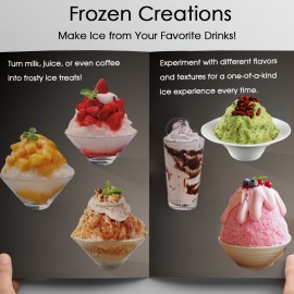 Slushie Machine 3min Flash Freeze 44.09LB/24H Capacity, Shaved Ice Machine with Stainless Steel Blade, Adjustable Texture for Shaved Ice, Snowflake Ice Machine for Restaurants, Kitchen, Party