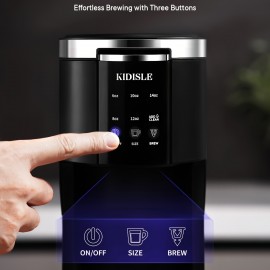 3 In 1 Single Serve Coffee Maker For K Cup Pods & Ground Coffee & Teas, 6 To 14oz Brew Sizes, With 40oz Removable Water Reservoir, Self-cleaning Function.