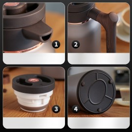 316 Stainless Steel Vacuum Insulated Water Heater - Large Capacity, No Electricity Needed, Portable for Home & Office Use, Durable & Easy to Clean, Perfect for Tea, Coffee, and More, Office Water Heater, Modern Kitchen Appliance, Easyclean Material, Small Coffee Thermo Flask, Thermo Flask With Cup, Thermo Flask For Hot, Thermo Flask Large, Thermo Flask Cup, Coffee Travel Mug, Coffee Mug, Tea And Coffee Jug, Kitchen Tools, Thermal Coffee Container, Thermo For Hot Water, Coffee Cup