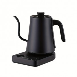 [Gooseneck Kettle 1L] 1pc Electric Kettles, Gooseneck Electric Kettle with ±1℉ Temperature Control, 304 Stainless Steel Inner Liner for Quick Heating - Ideal for Pour Over Coffee & Brewing Tea, Boiling Hot Water (1L Black), , Compact Appliance, Sleek Design, Highquality Build, Premium Materials, Office Use, Tea Enthusiasts