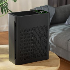 Air Purifiers for Home Large Room Up to 1295 Ft² with PM 2.5 Display Air Quality Sensor, Auto Mode, Timer, HEPA Air Purifier for Bedroom Filters Smoke, Pet Dander, Pollen,Black