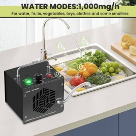 Portable Ozone Generator Air Purifier for Home & Car - Instant O3 Sterilizer Machine, Odor & Smoke Eliminator, Chemical-Free Air with Digital Control Panel, Plug & Play for Allergies, Pets, Mold (No Maintenance Required