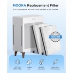 4 Pack Replacement Filters Compatible with HKB320F Air PurifierGenuine Washable PreFilter with Activated Carbon